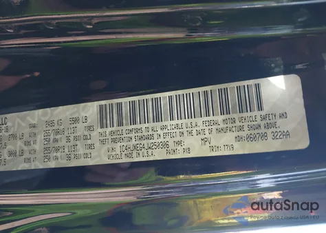 2018 Jeep Wrangler Unlimited Sahara 4X4 из США, поврежденный, VIN 1C4HJXEG4JW250306